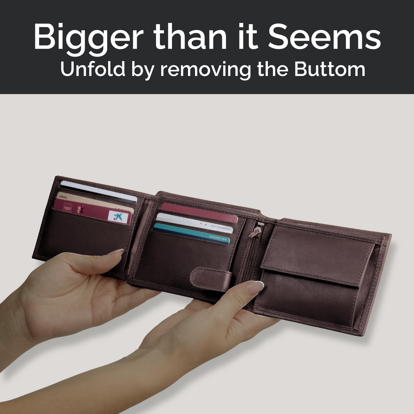 Cartera de Hombre de Cuero con Bloqueo RFID – Seguridad y Estilo –