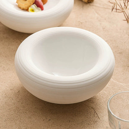 Double-Layer Artistic Ceramic Bowl – Deep Western-Style Soup Plate wit