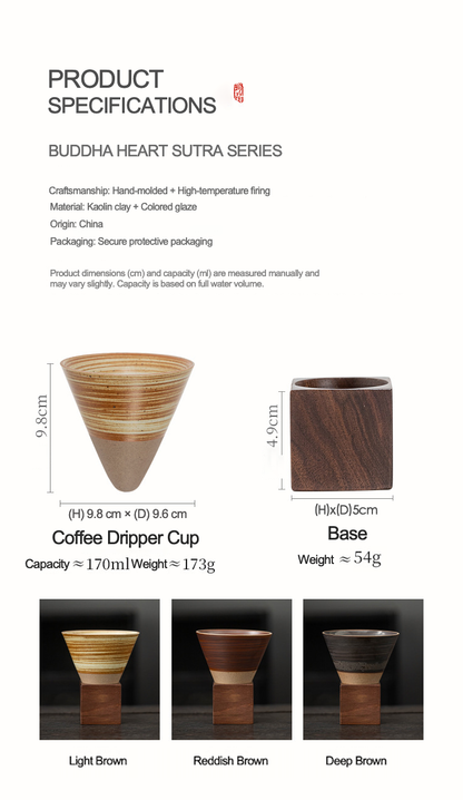 Handmade Cone Ceramic Mug with Smooth Rim – Ideal for Coffee or Tea