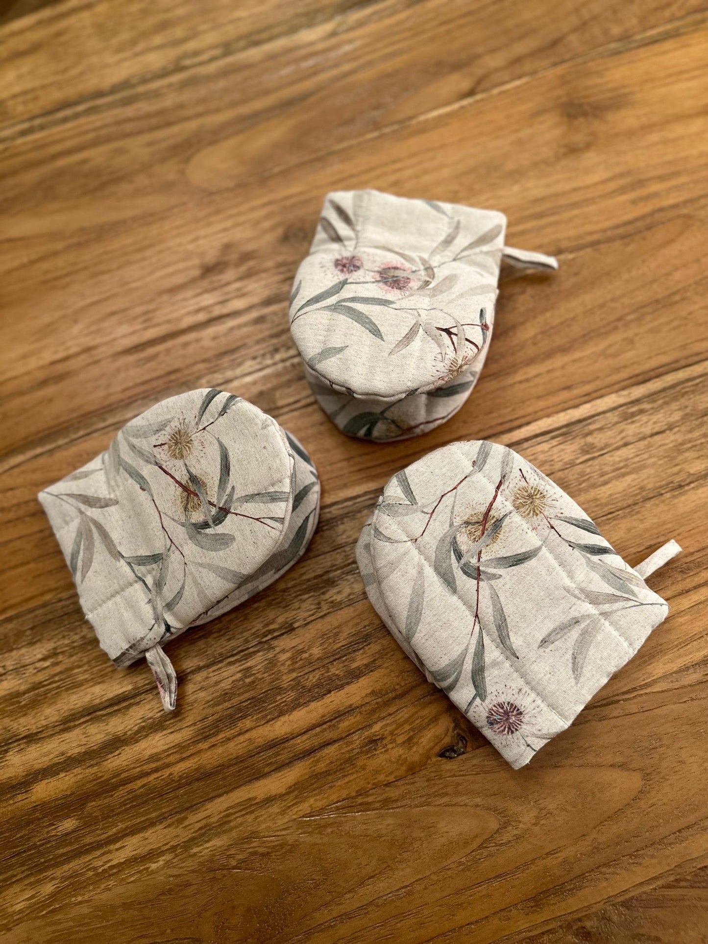 Oven Glove Small with Double Wool Filling, Recycled Cotton, Printed |