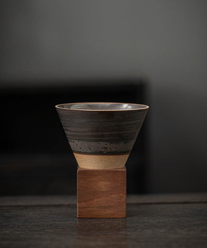 Handmade Cone Ceramic Mug with Smooth Rim – Ideal for Coffee or Tea
