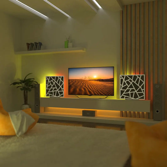 2-Pack SKYROSS RGB Acoustic Panels for Desk & Studio