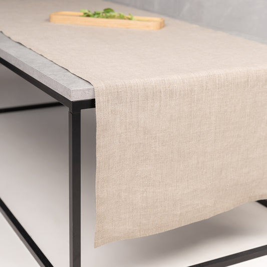 Linen table runner | natural
