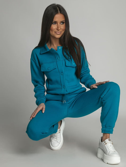 Warm women's set katana sweatpants turquoise FI760