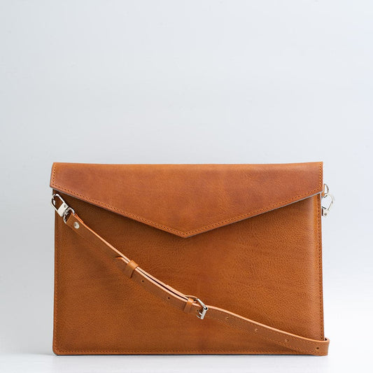 Leather MacBook Bag with Adjustable Strap